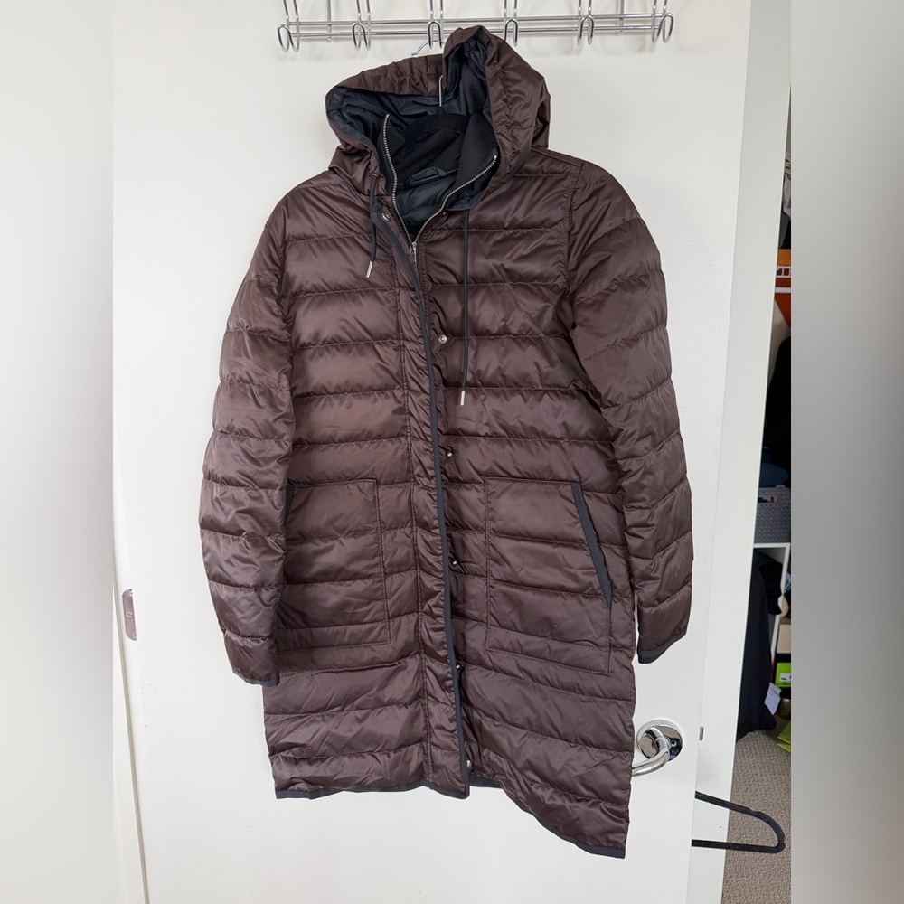 Club Monaco Brown Puffer Coat with Hood